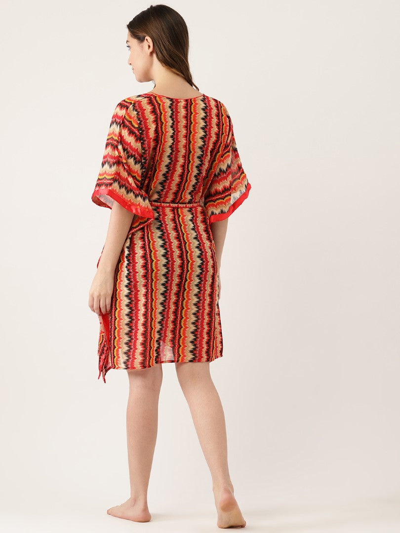 Printed Kaftan Nighty/Nightwear