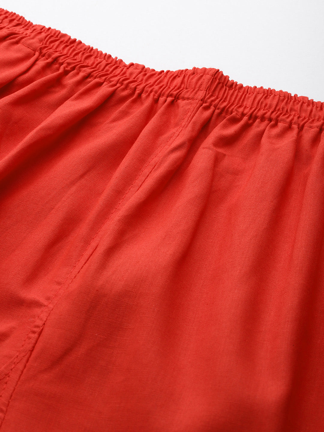 Women Pure Cotton Kurti Pant - Red