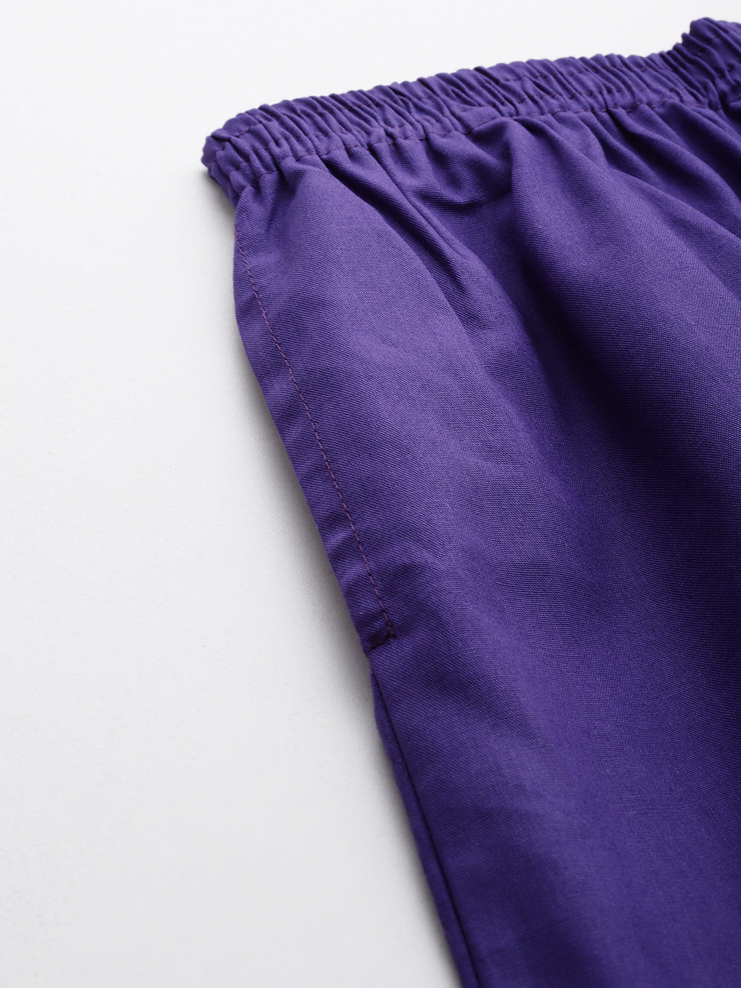 Women Pure Cotton Kurti Pant - Violet