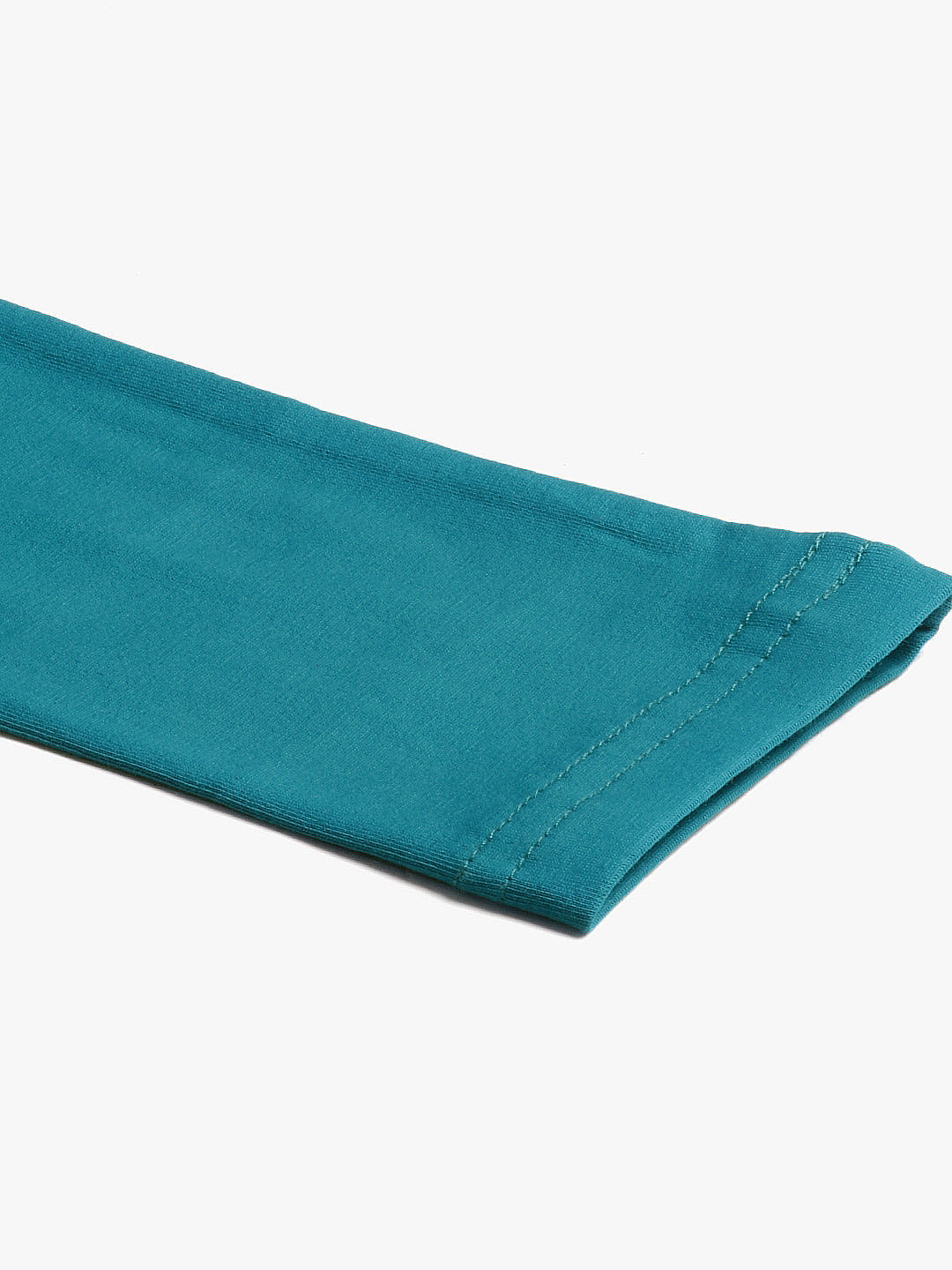 Women Rama Green Churidar-Length Leggings