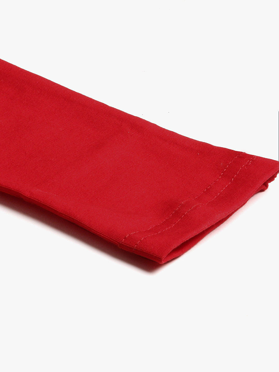 Women Red Churidar-Length Leggings