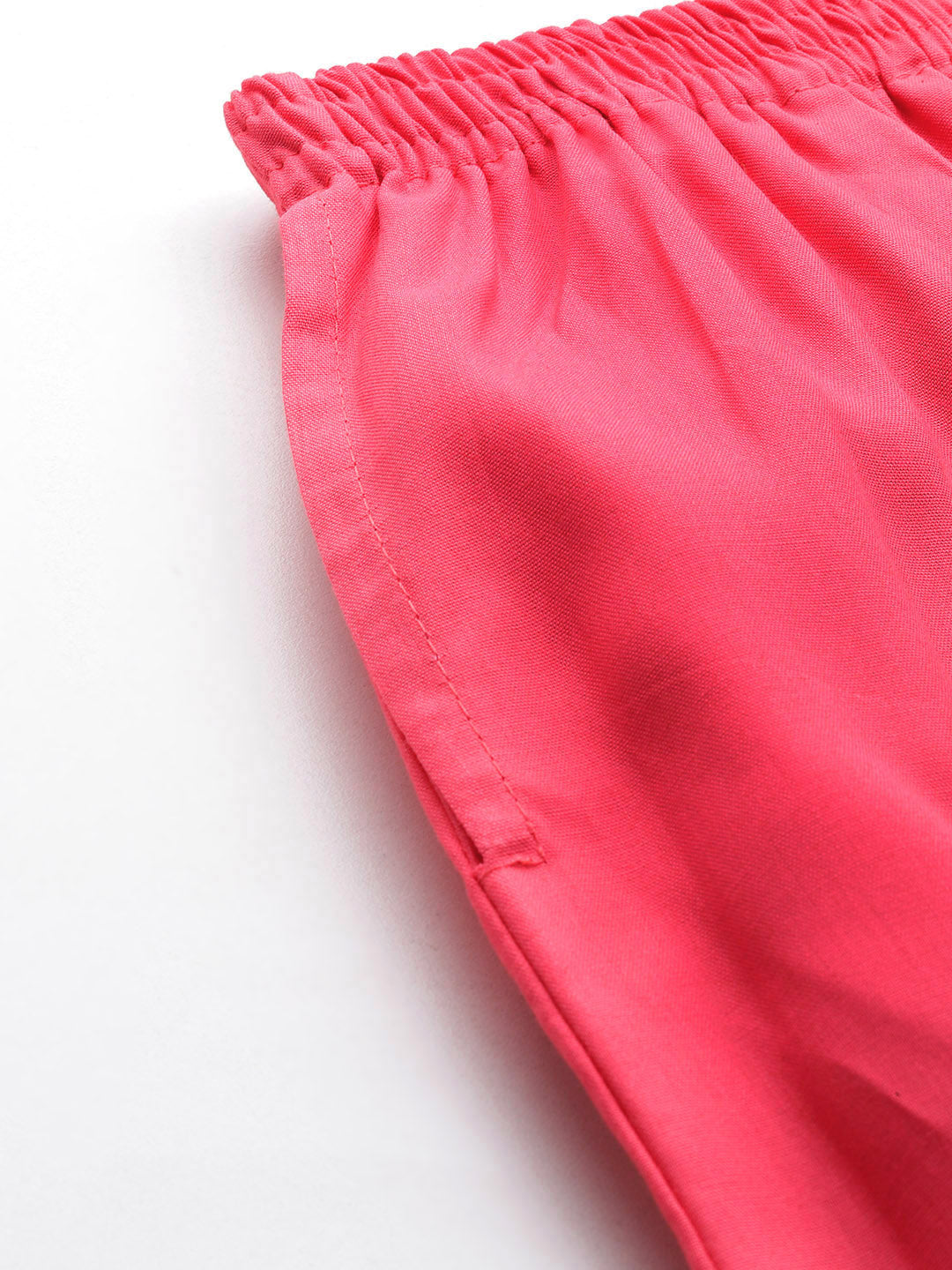 Women Pure Cotton Kurti Pant - Rose