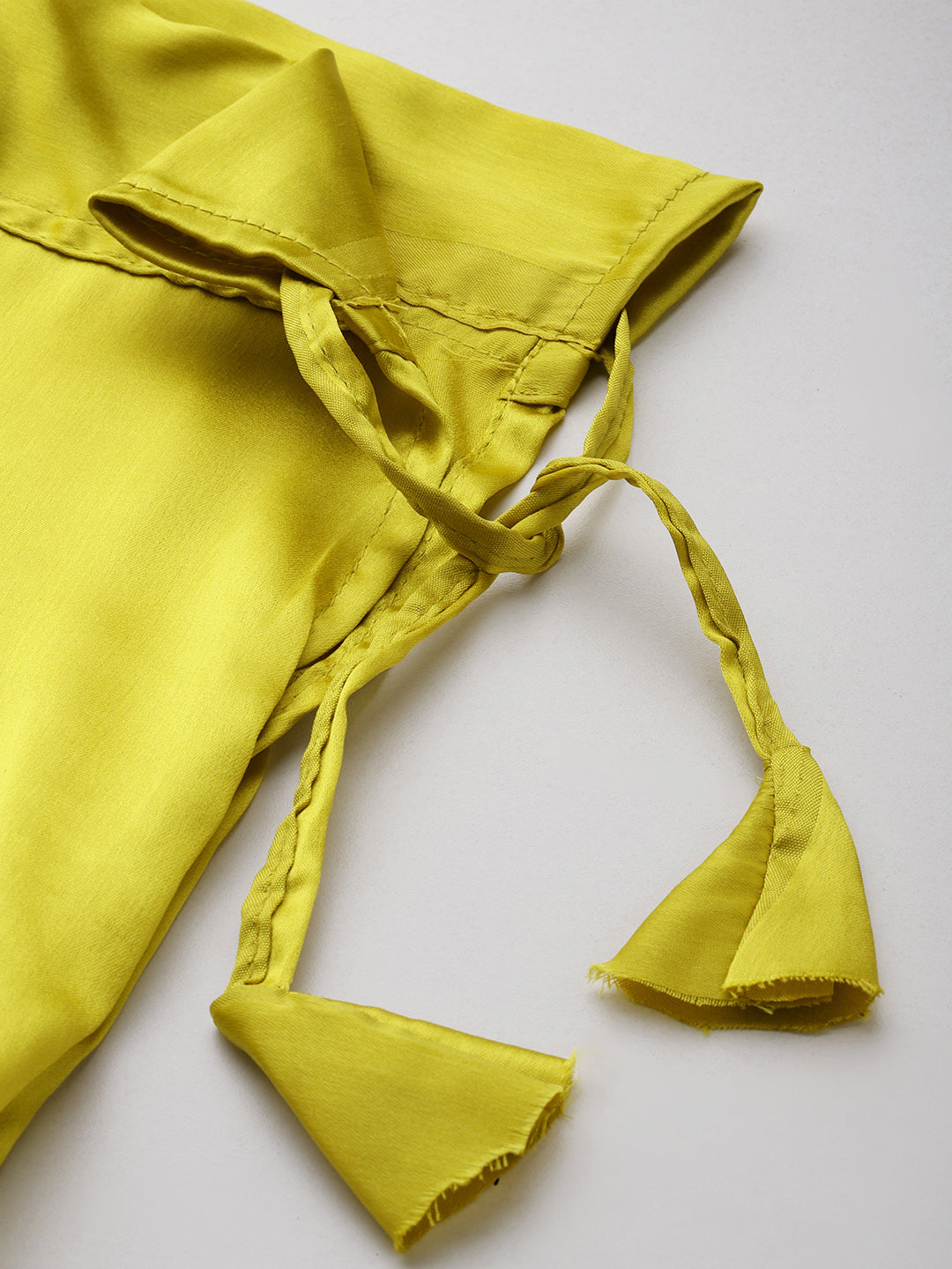 Women Saree Petticoat / Flared Shaper - Yellow Green