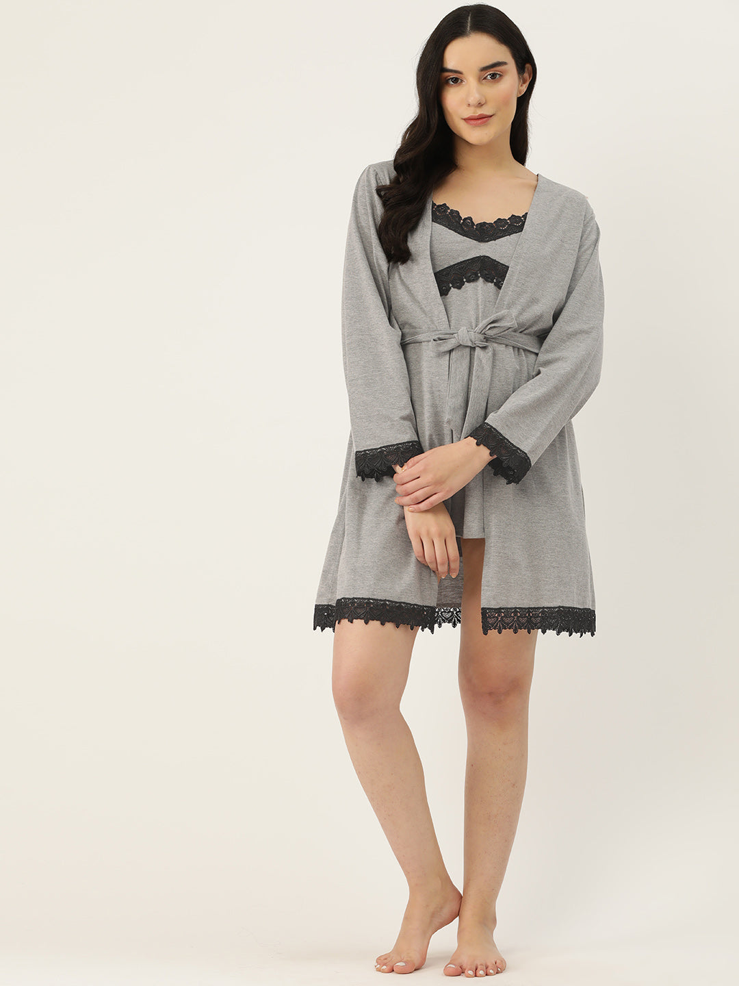 Babydoll Nightwear/ Nighty Robe Set