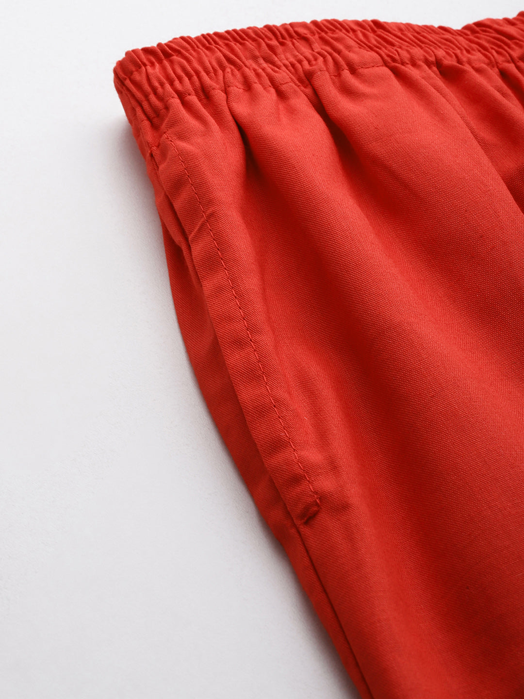 Women Pure Cotton Kurti Pant - Red