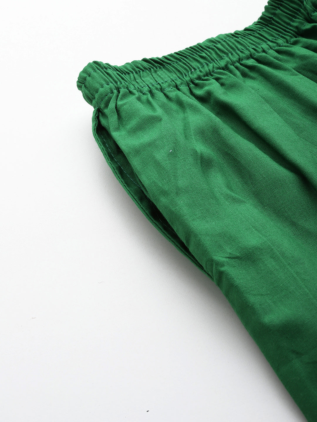 Women Pure Cotton Kurti Pant - Green