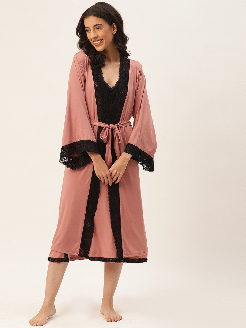 Peach Nightwear/nighty
