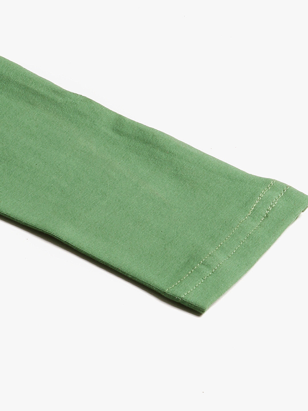 Women Olive Green Churidar-Length Leggings