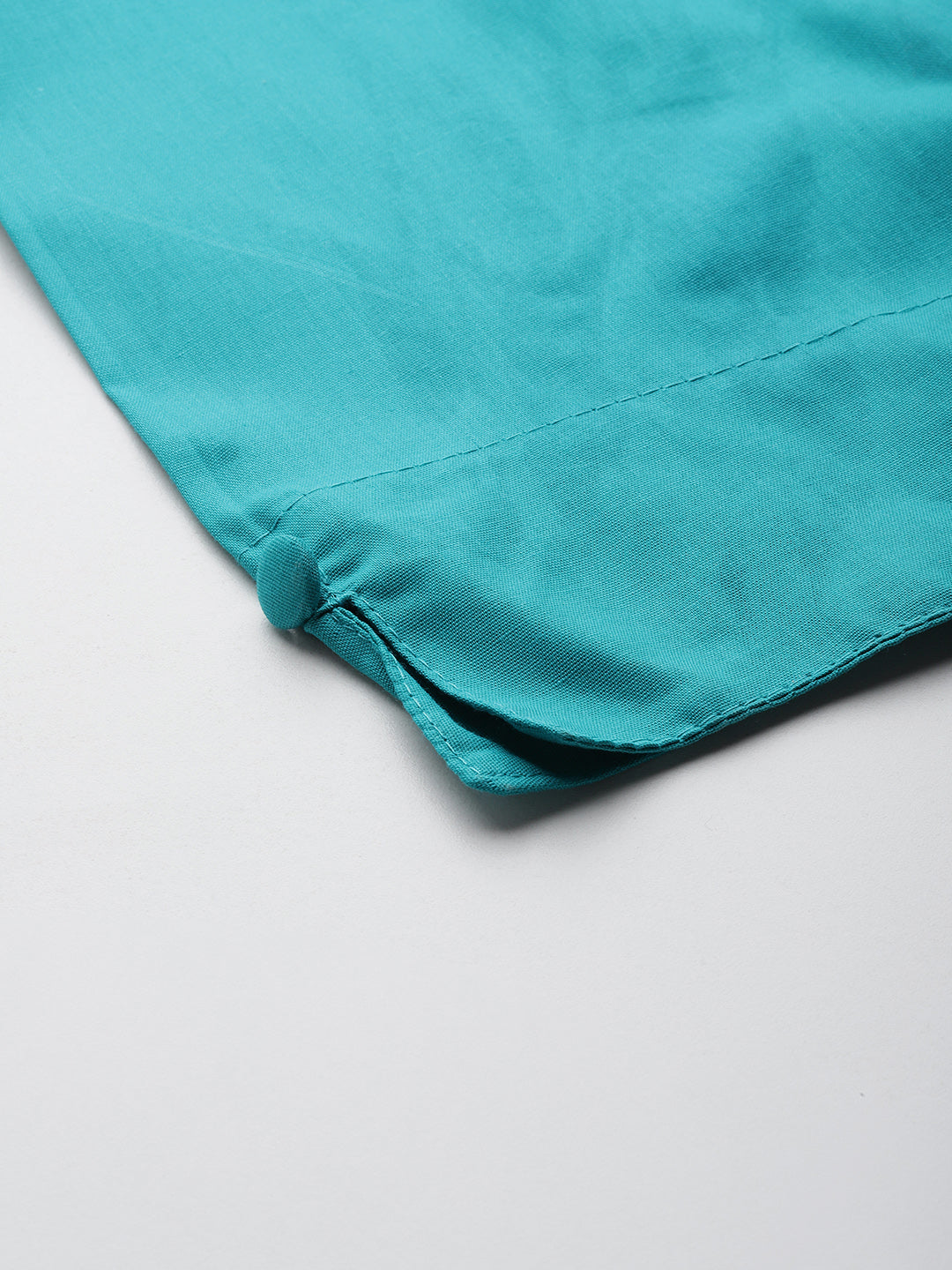 Women Pure Cotton Kurti Pant - Peacock Green