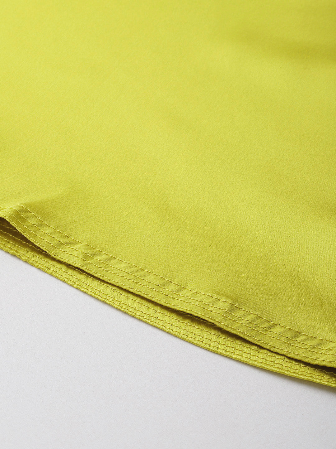 Women Saree Petticoat / Flared Shaper - Yellow Green