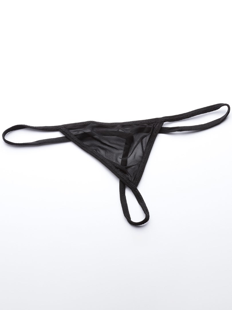 Black babydoll with satin