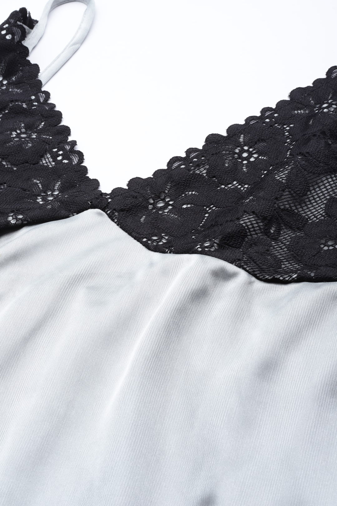 Grey babydoll with lace