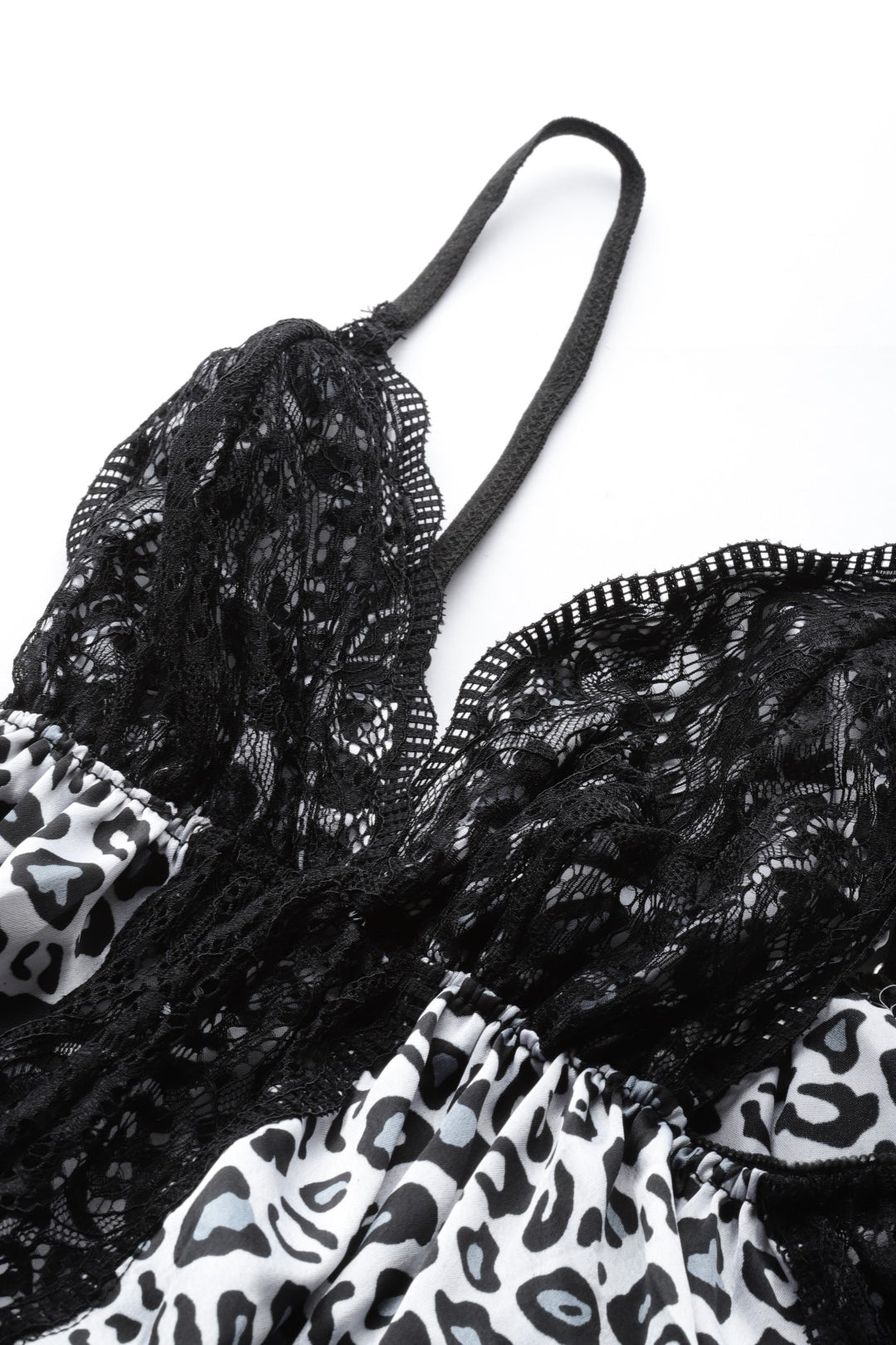 Cheetah Print babydoll with lace