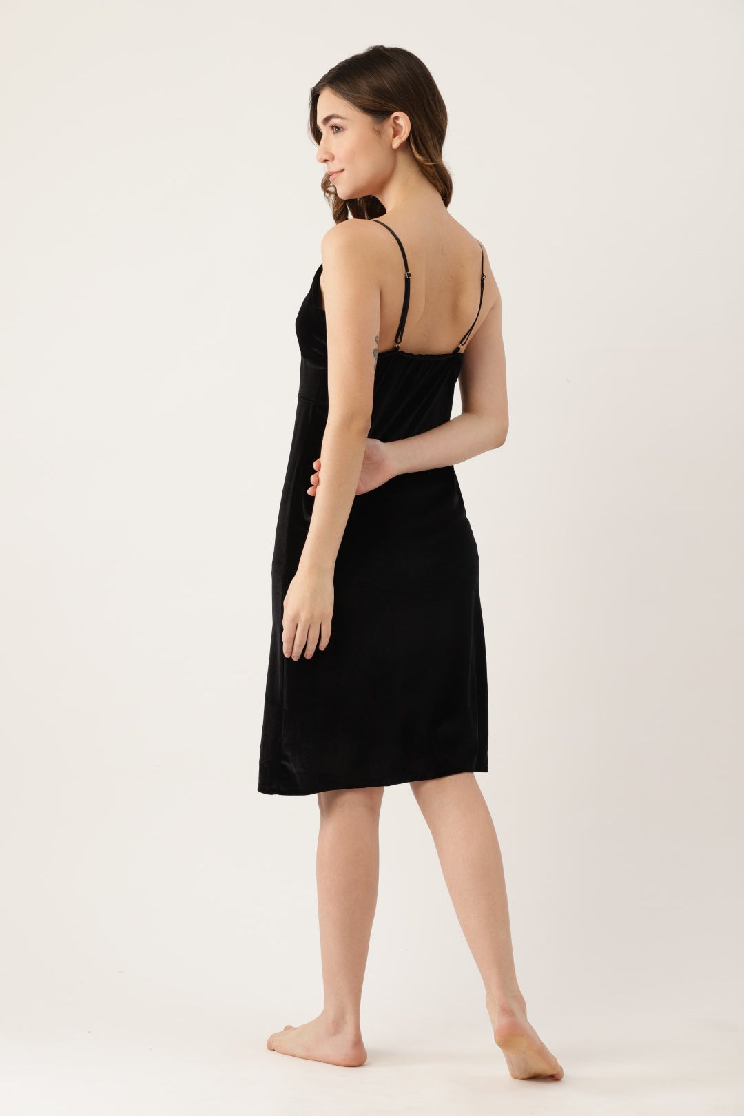 Black babydoll with Velvet