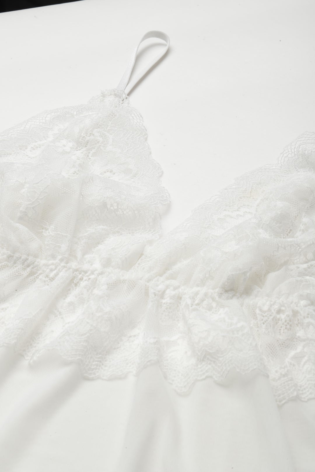 White babydoll with Net/Lace