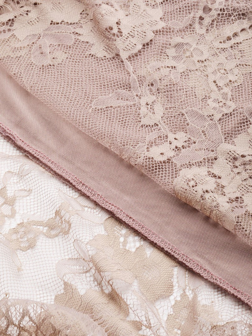Brown babydoll with Full Lace