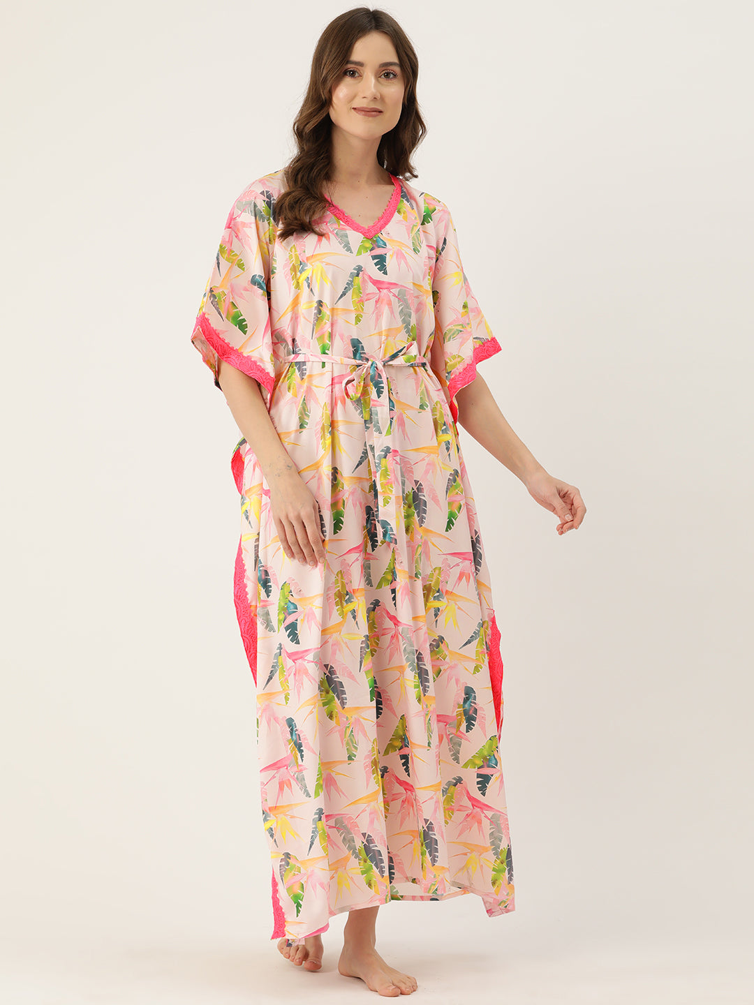 Ms.Lingies Printed Kaftan Babydoll Nighty/Nightwear