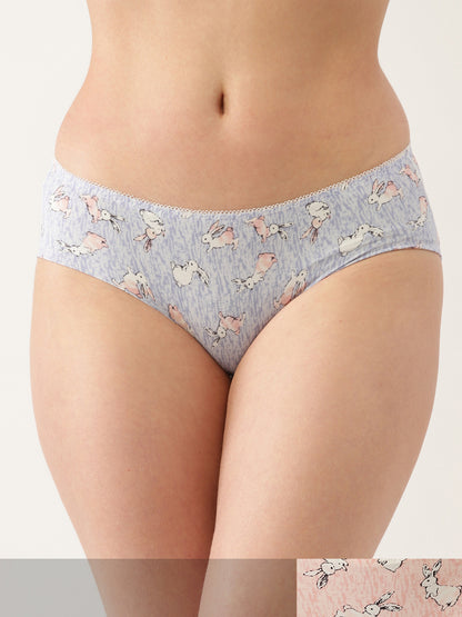 Seamless Printed Hipster Briefs