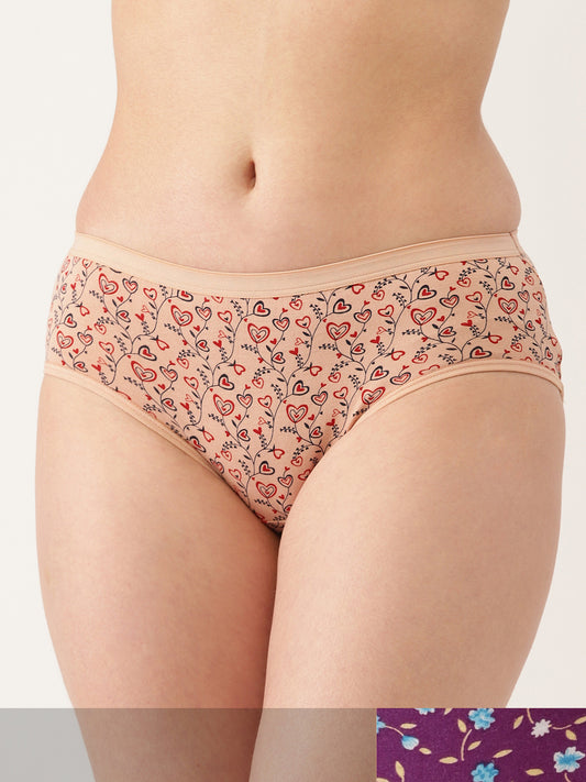 Floral Printed Hipster Briefs