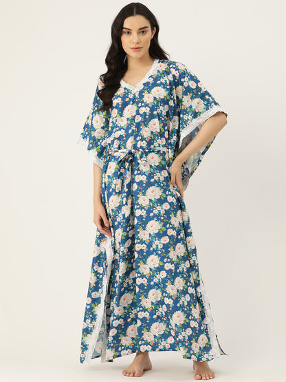 Ms.Lingies Printed Kaftan Babydoll Nighty/Nightwear