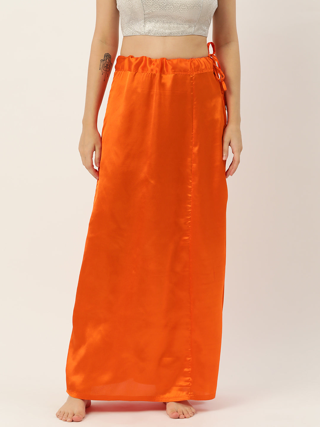 Women Saree Petticoat / Flared Shaper - Orange