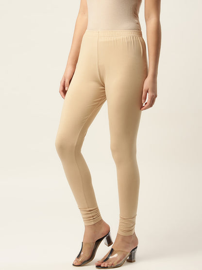 Women Light Skin Churidar-Length Leggings