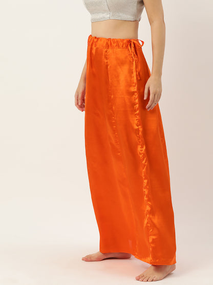 Women Saree Petticoat / Flared Shaper - Orange