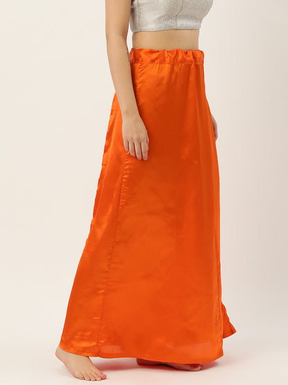 Women Saree Petticoat / Flared Shaper - Orange