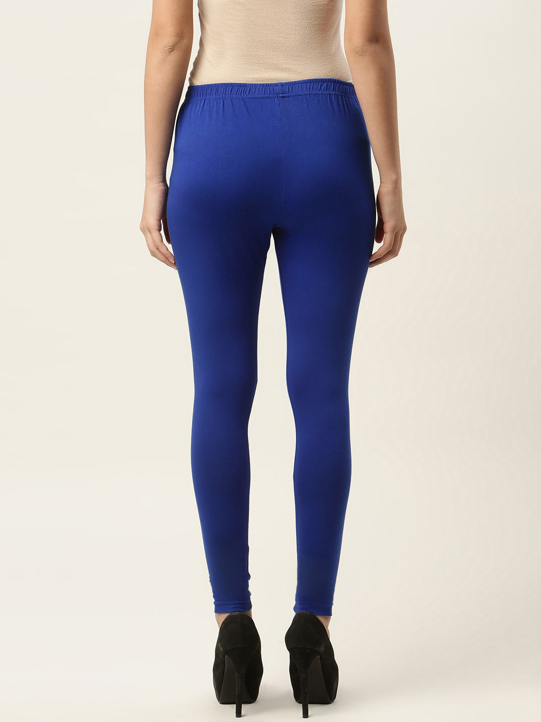 Women Royal Blue Ankle-Length Leggings