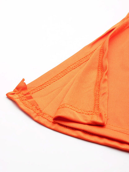 Women Saree Shapewear - Orange