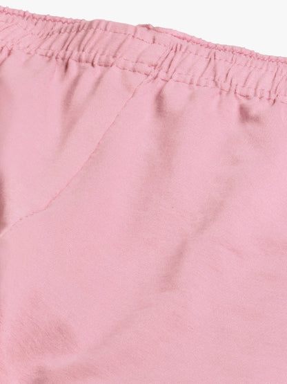 Women Dusty Pink Churidar-Length Leggings