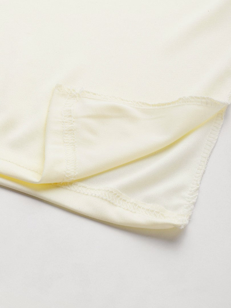 Women Off White Solid Saree Shapewear