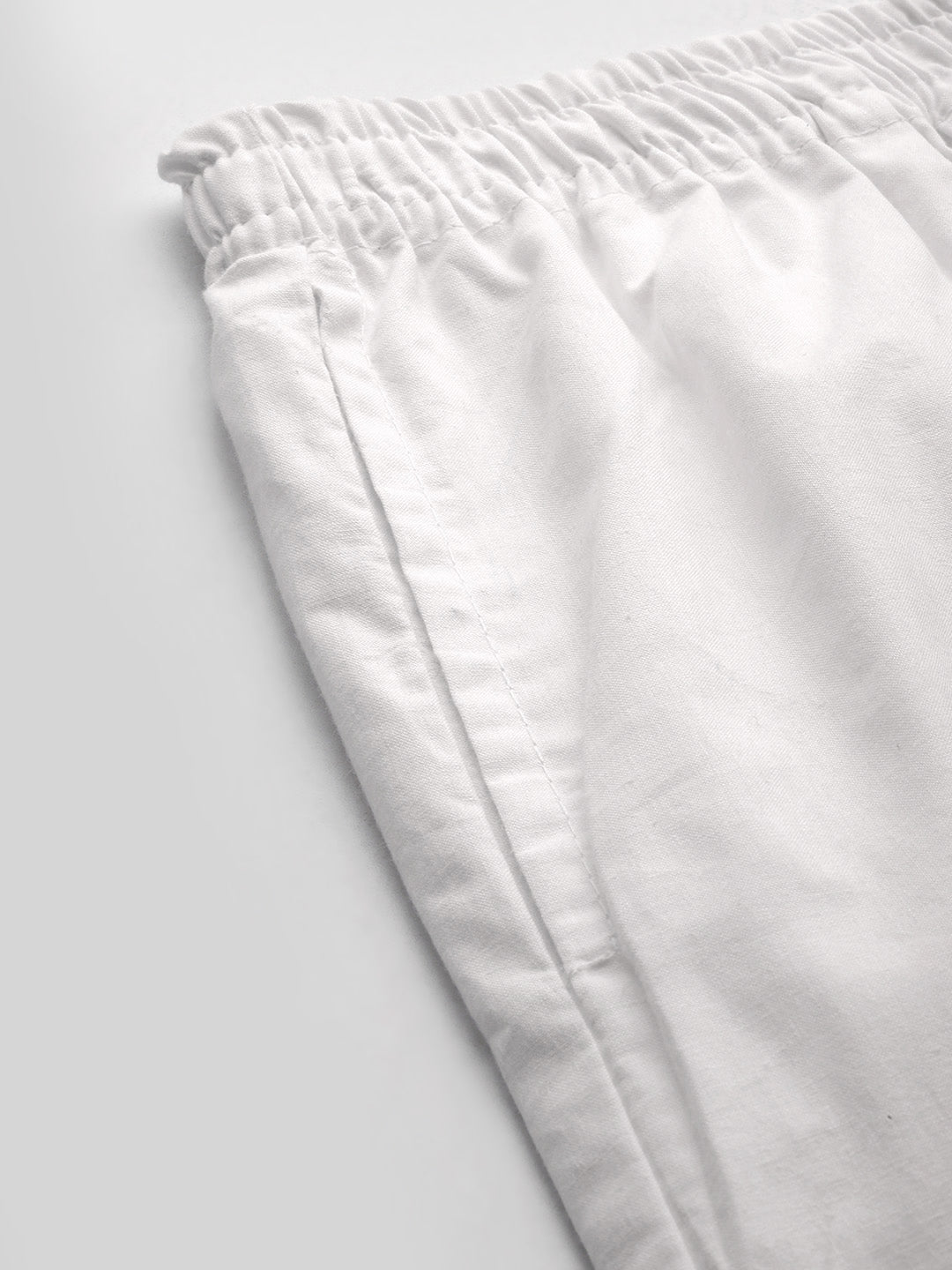 Women Pure Cotton Kurti Pant - White