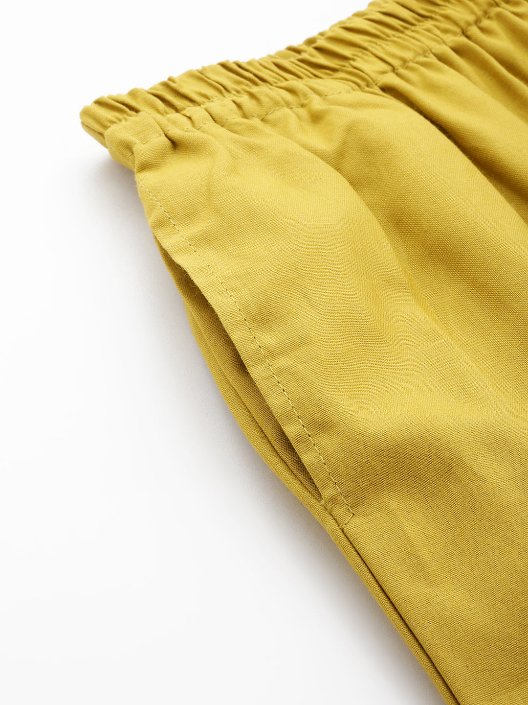 Women Pure Cotton Kurti Pant - Maize