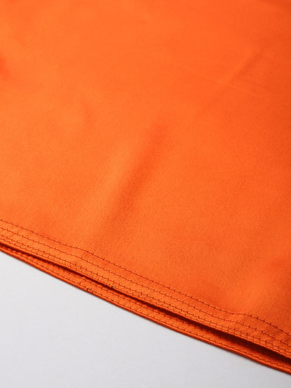 Women Saree Petticoat / Flared Shaper - Orange